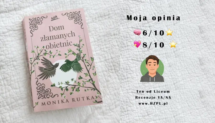Okładka książki Dom złamanych obietnic autorstwa Moniki Rutki - Young Adult REcenzja