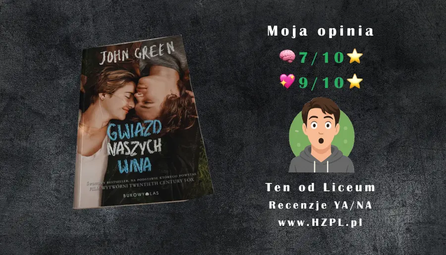 Okładka książki Gwiazd naszych wina autorstwa john green - Young Adult Recenzja